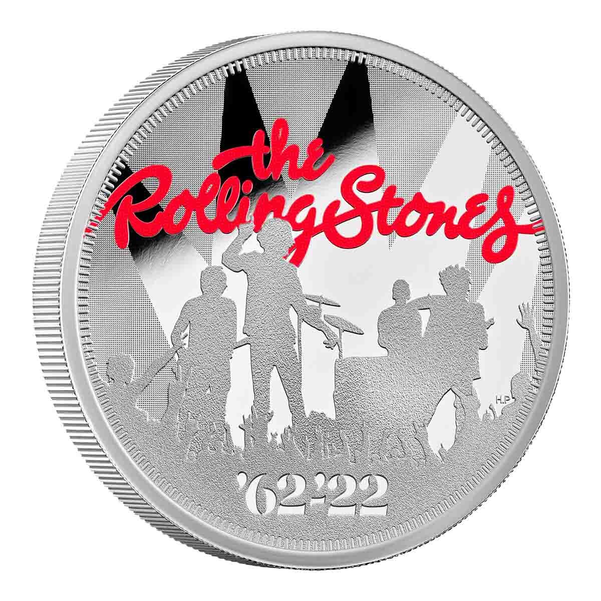 2022 £2 Rolling Stones 1oz Silver Proof Coin