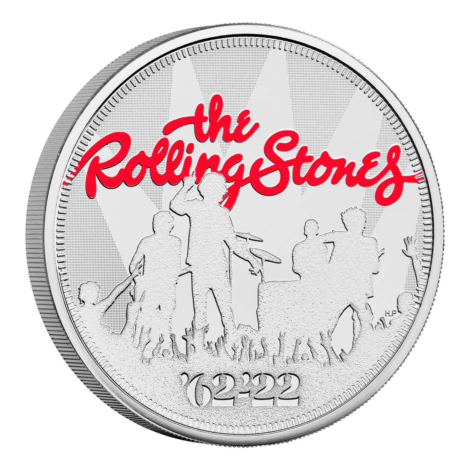 2022 £5 The Rolling Stones Coloured BUNC Coin