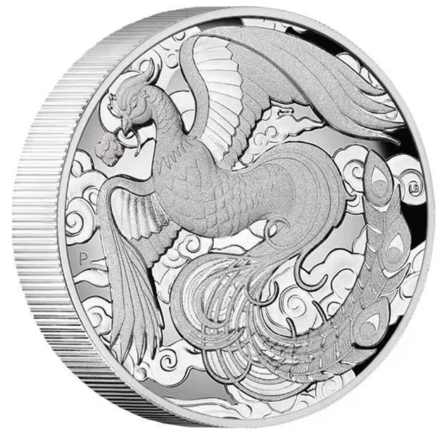 2022 $2 Australian Chinese Myths and Legends - Phoenix 2oz Silver High Relief Proof
