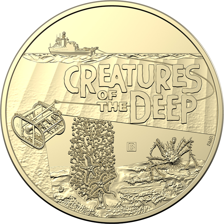 2023 $1 Creatures of the Deep 4 Coin Mintmark and Privy UNC Set
