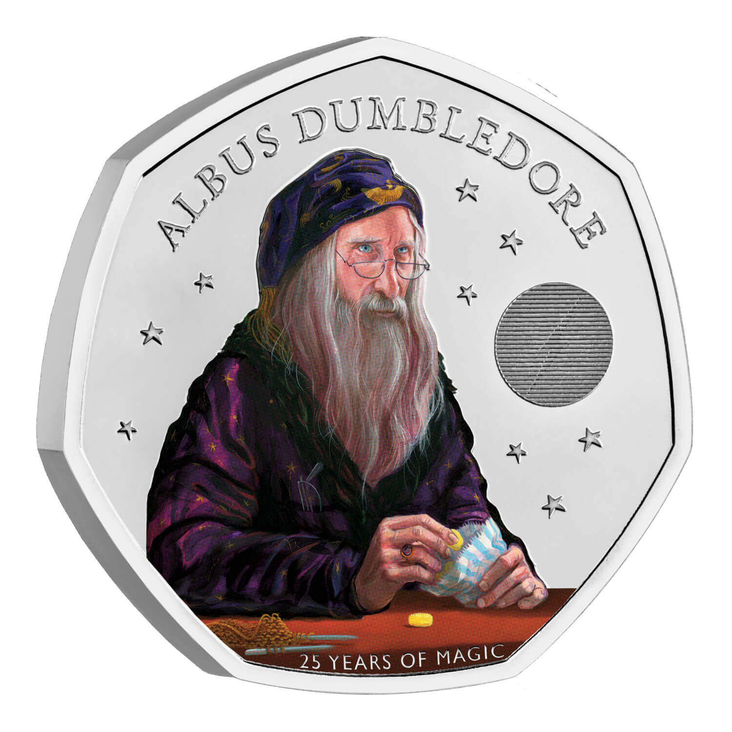 2023 50p Albus Dumbledore Coloured BUNC Coin