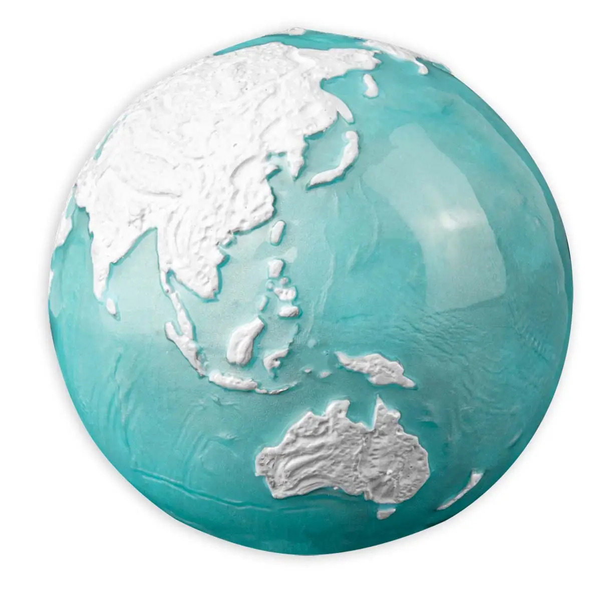 2023 $5 Blue Earth Marble 'Frozen' Silver BUNC Coin