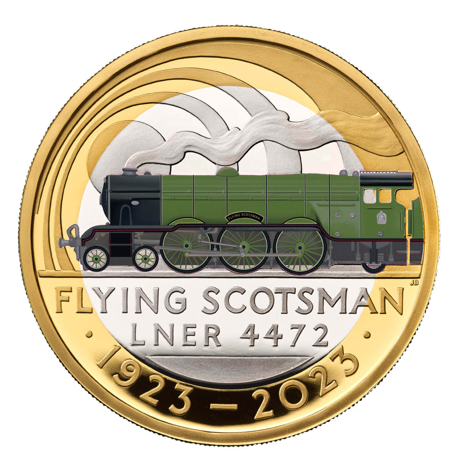 2023 £2 The Centenary of the Flying Scotsman Coloured Silver Proof Coin