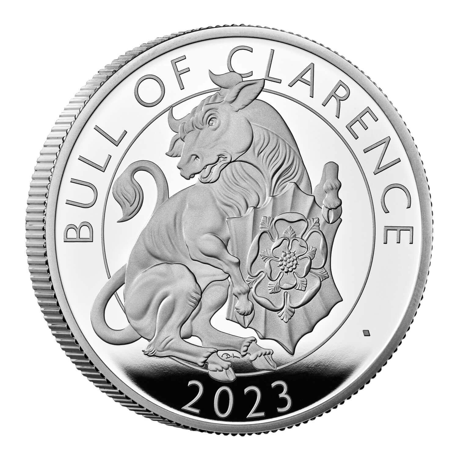 2023 £2 Royal Tudor Beasts the Bull of Clarence 1oz Silver Proof