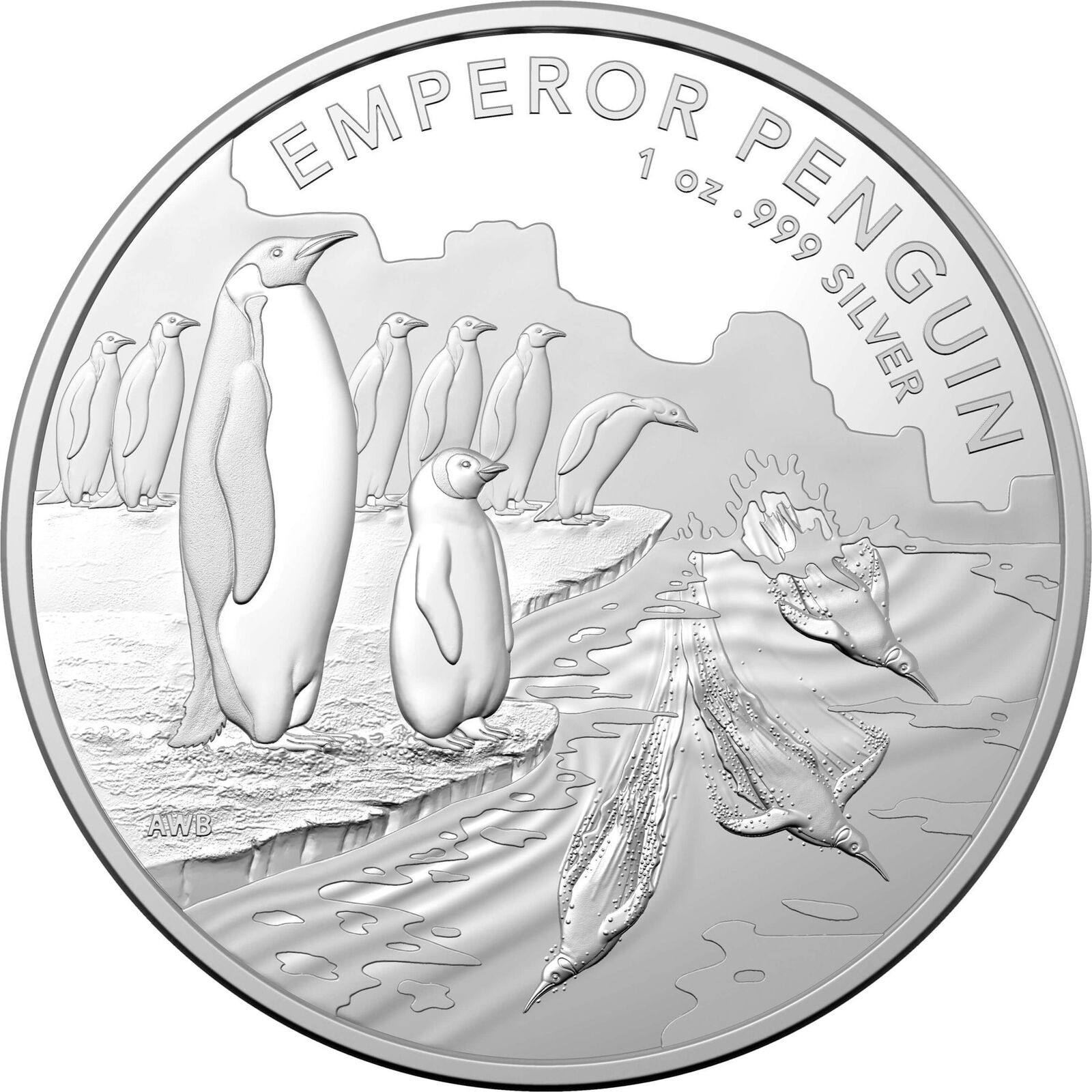 2023 $1 Emperor Penguin Silver Invesment Coin