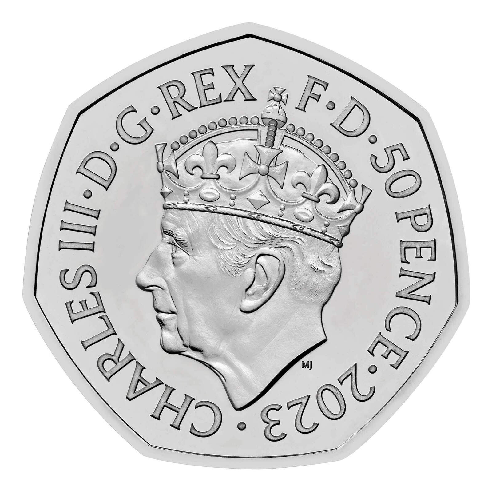 2023 50p Coronation of King Charles III BUNC Coin