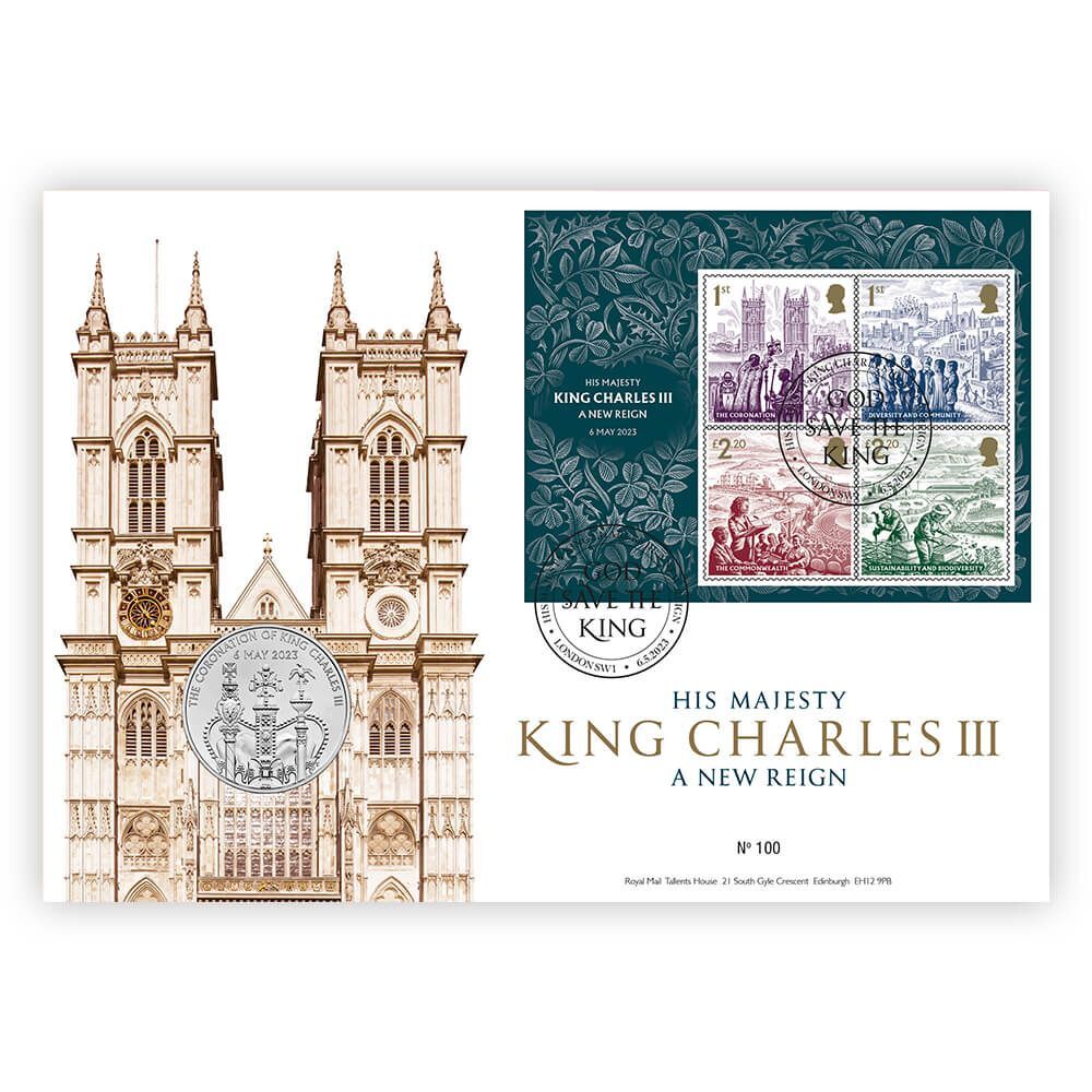 2023 £5 The Coronation of His Majesty King Charles III BUNC Coin Cover