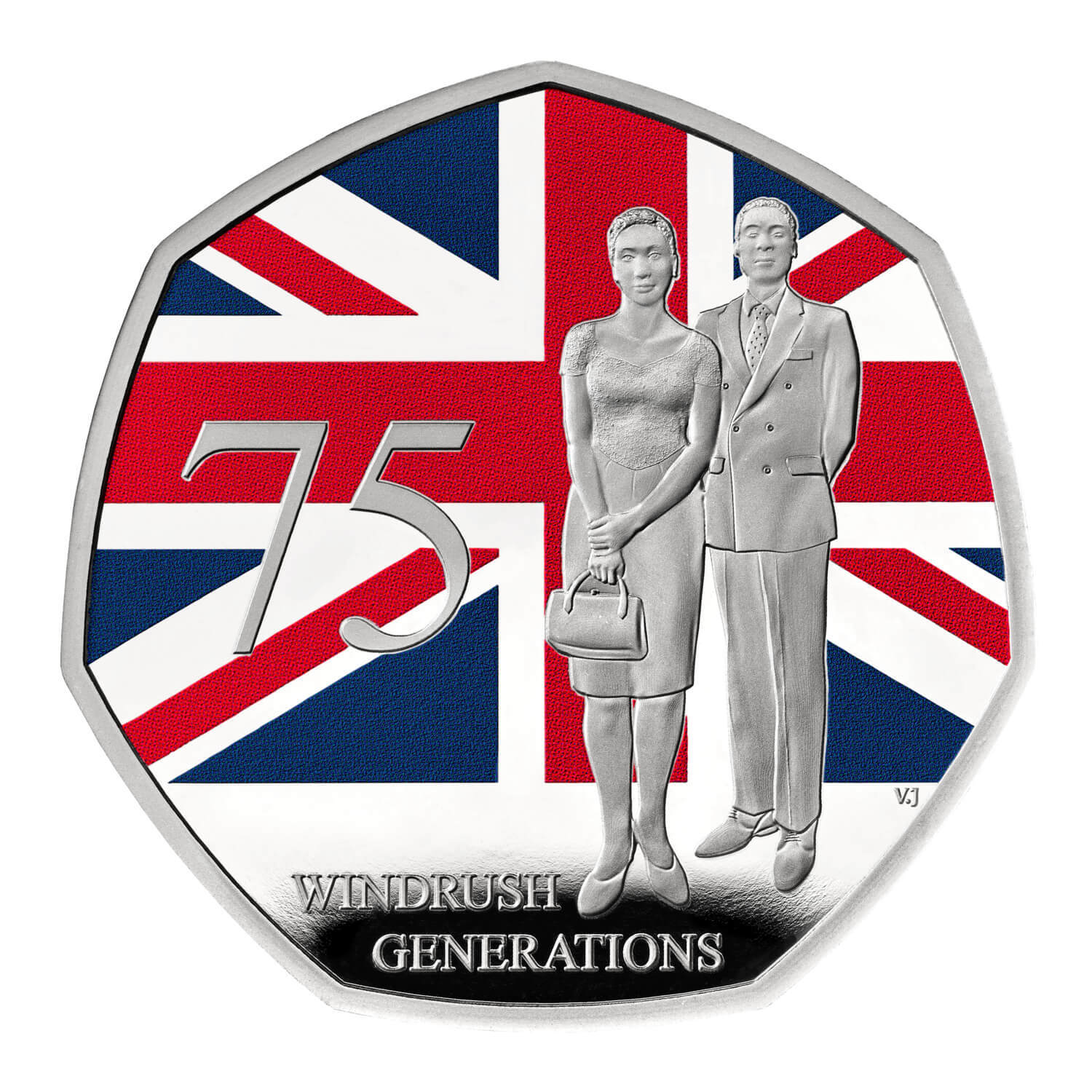 2023 50p 75 Years of the Windrush Generation Silver Proof Coin