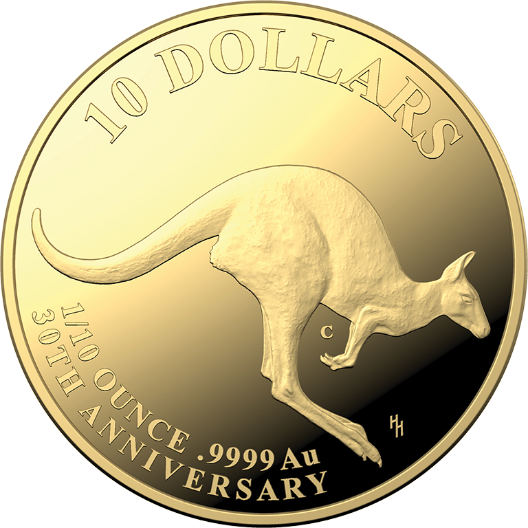 2023 $10 Anniversary of the Kangaroo Series 1/10oz Gold Proof
