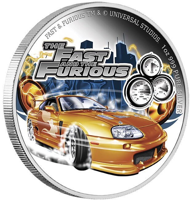 2023 $2 Fast and Furious Supra 1oz Silver Proof