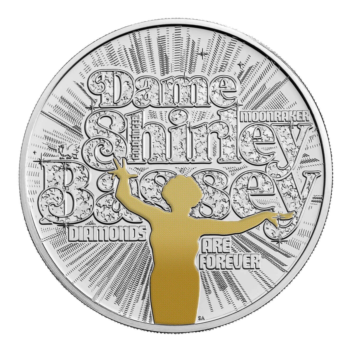 2023 £5 Dame Shirley Bassey Coloured BUNC Coin