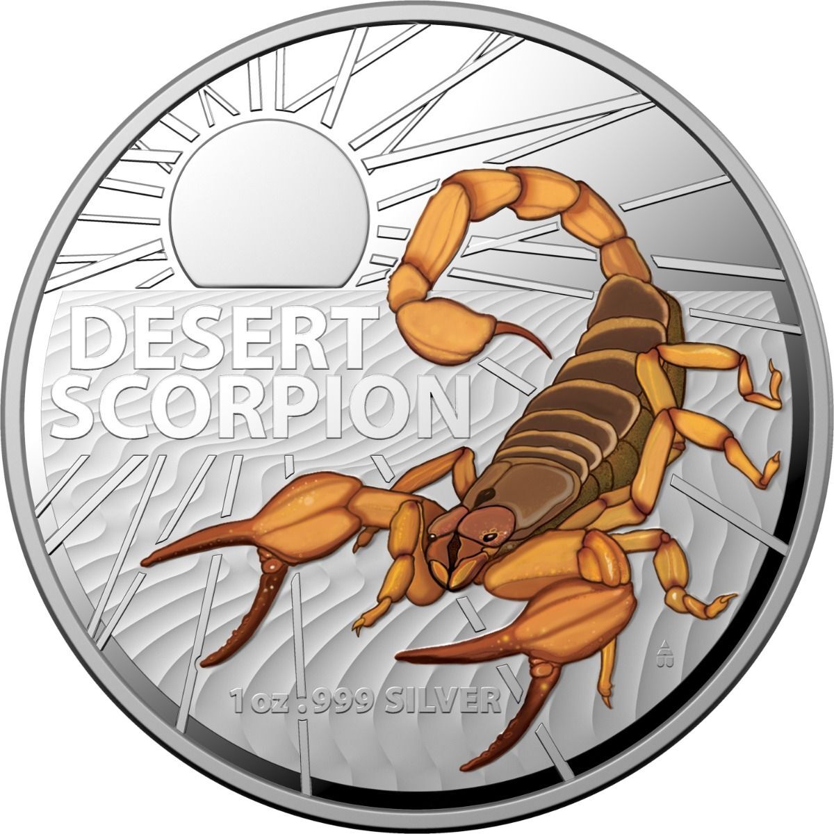 2023 $5 Australia's Most Dangerous - Desert Scorpion 1oz Coloured Silver Proof Coin