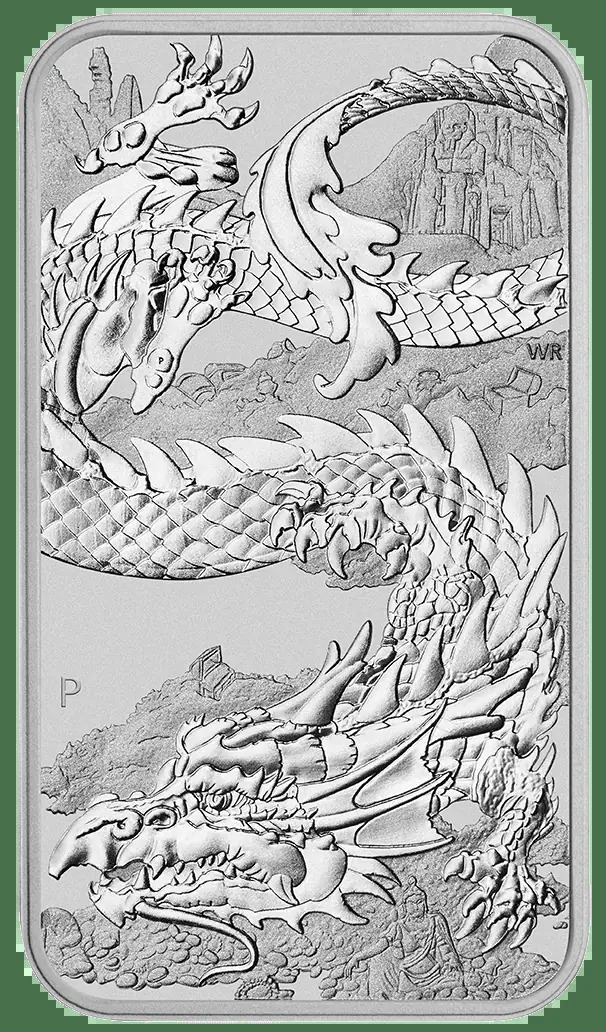 2023 $1 Rectangular Dragon 1oz Silver Bullion Coin