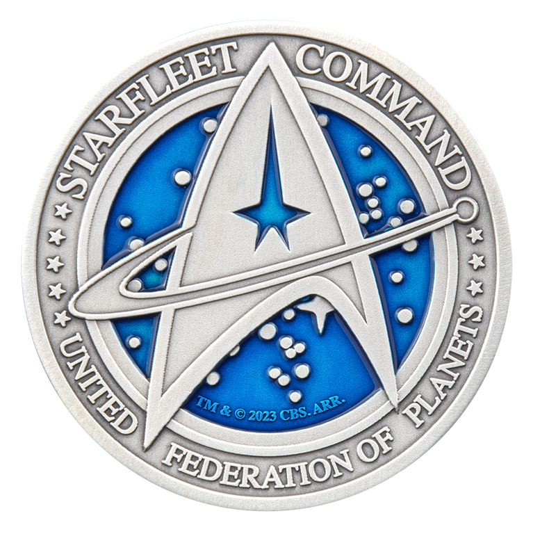 2023 $5 Star Trek Command 1oz Silver Antiqued Coin