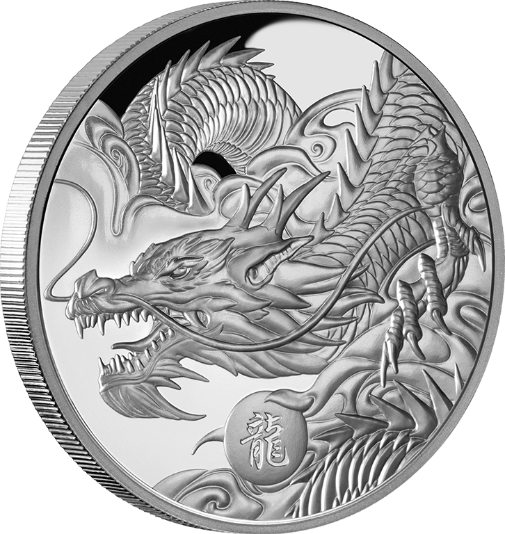 2024 $1 Lunar Dragon 1oz Silver Proof Coin