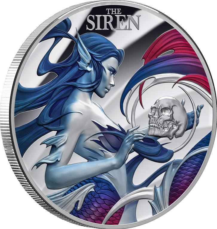 2023 $5 Siren 2oz Silver Proof Coin