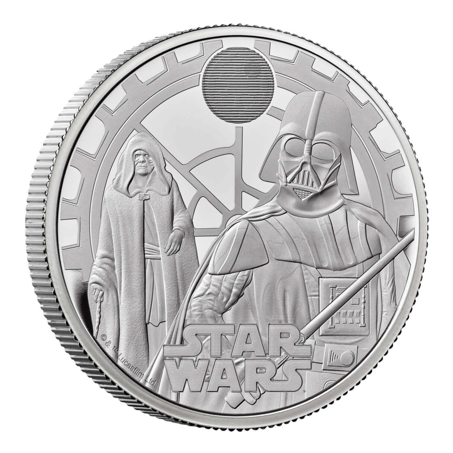 2023 £2 Star Wars Darth Vader and Emperor Palpatine 1oz Silver Proof