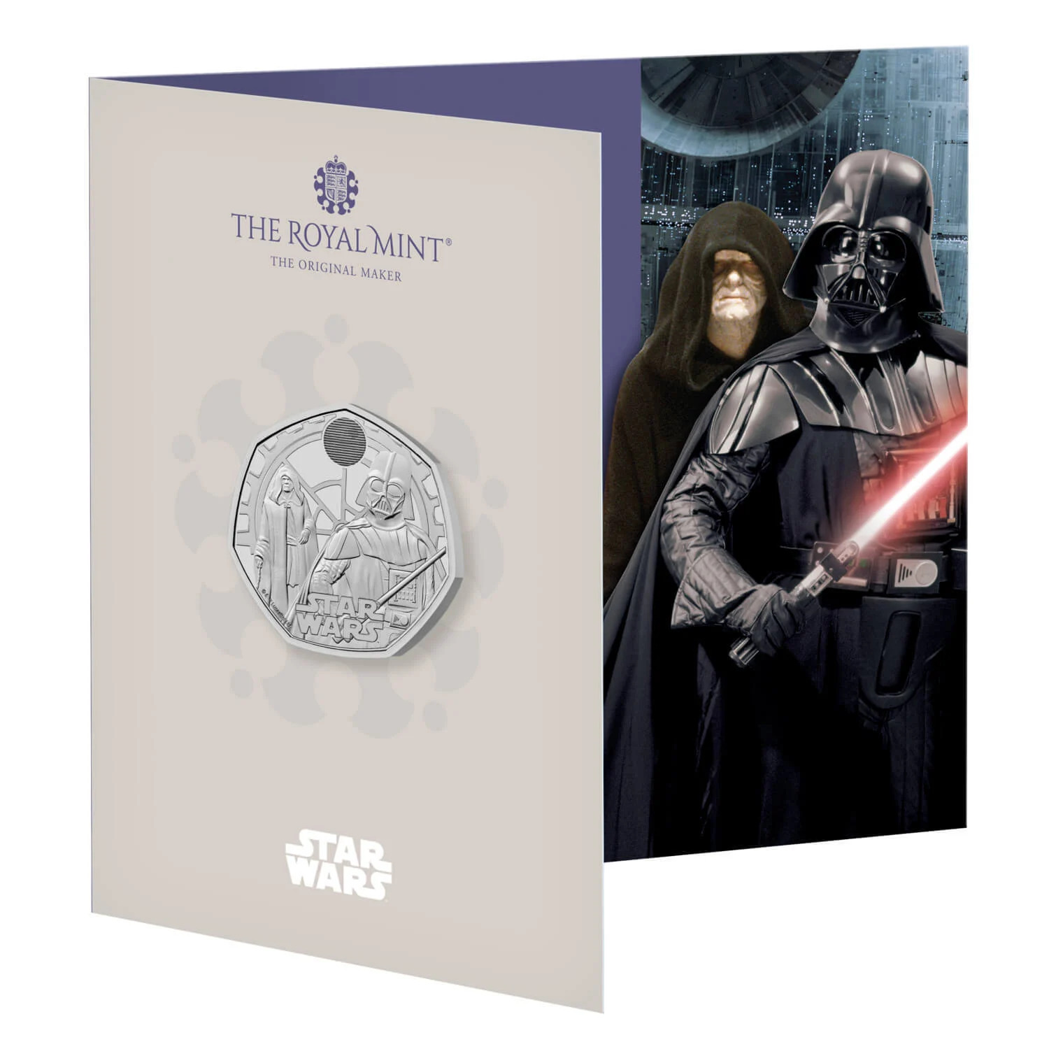 2023 50p Star Wars Darth Vader and Emperor Palpatine BUNC Coin