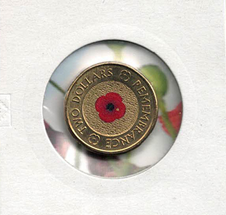 2012 $2 Poppy Coin and RSL Card
