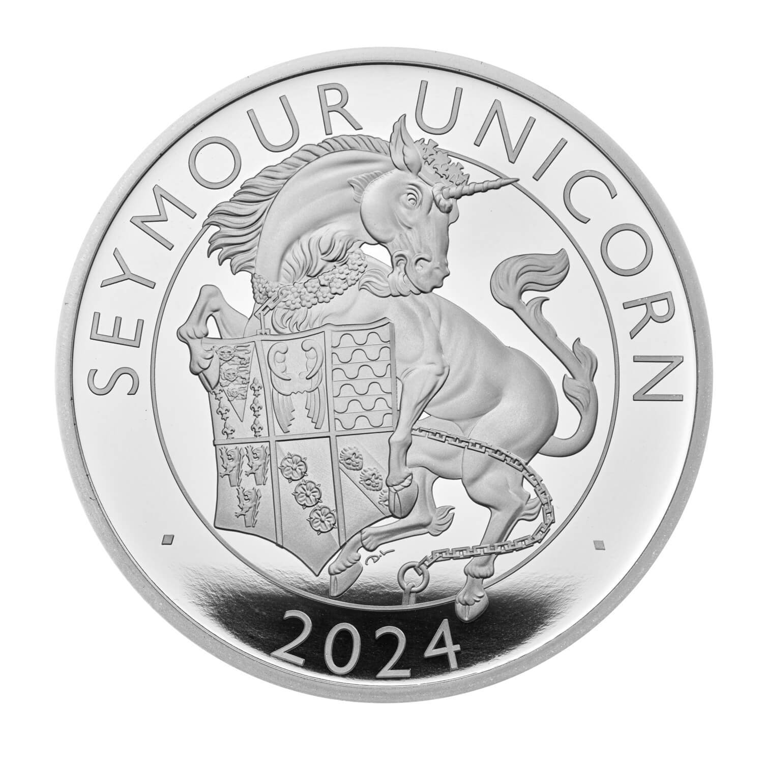 2024 £2 Royal Tudor Beasts The Seymour Unicorn 1oz Silver Proof Coin