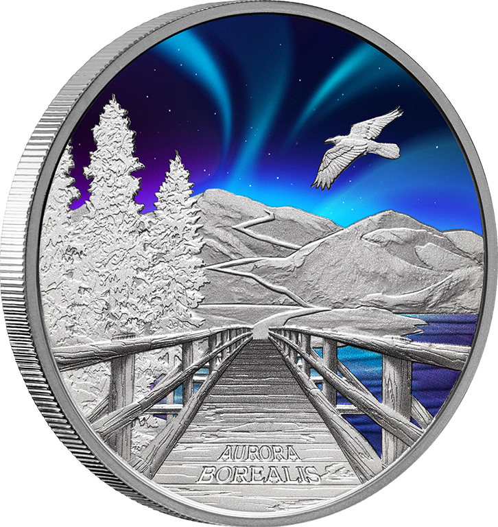 2023 $1 Aurora Borealis 1oz Silver Proof Coin