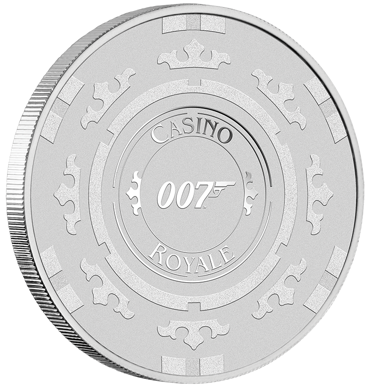2023 $1 James Bond Casino Royale 1oz Silver UNC Coin