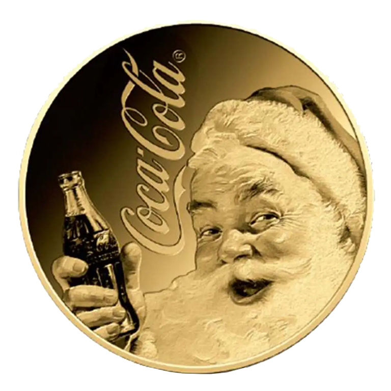 2023 Coca Cola Santa 1/1000oz Gold Coin