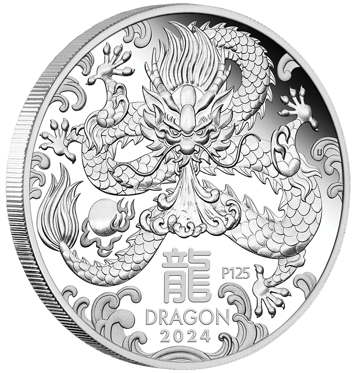 2024 50c Year of the Dragon 1/2oz Silver Proof Coin