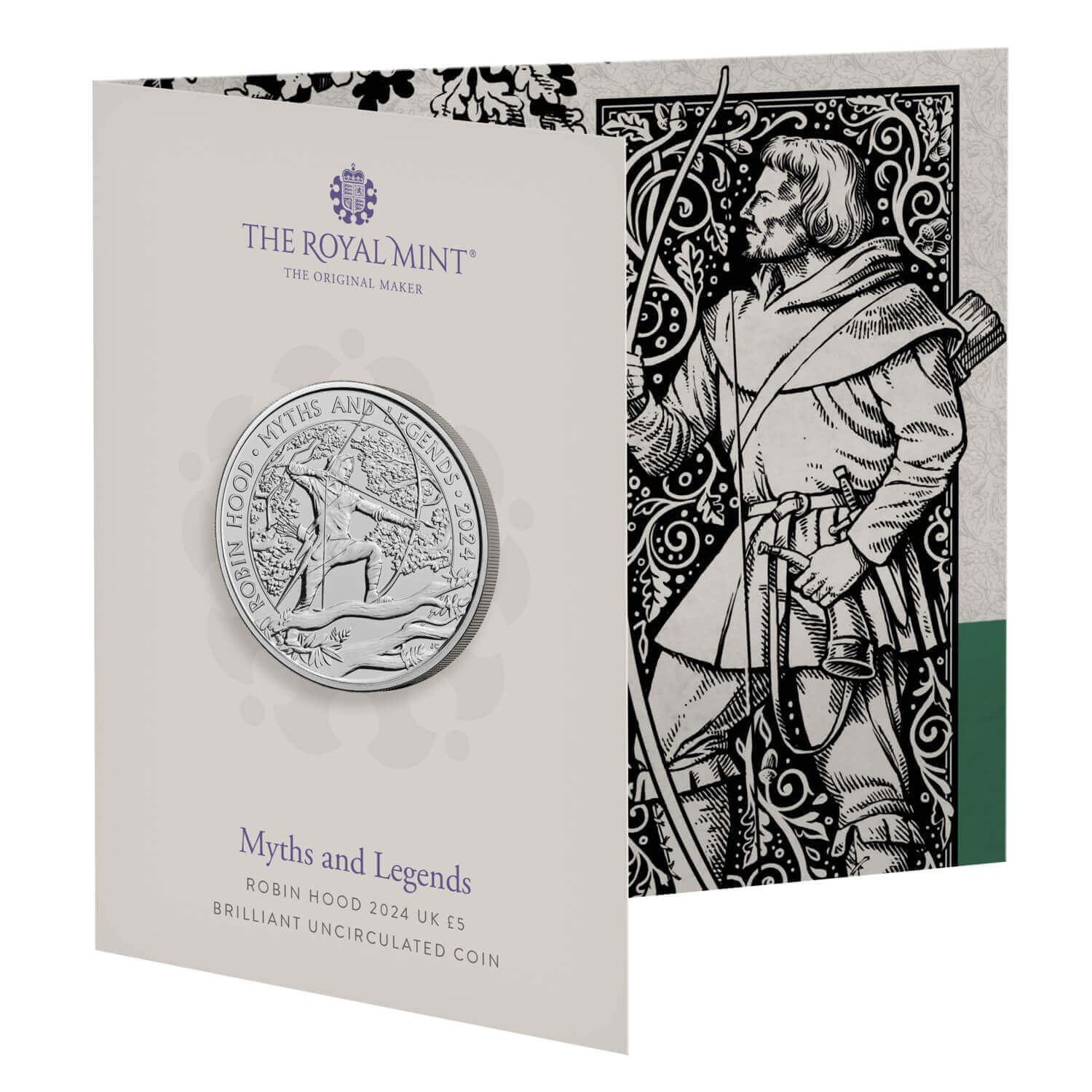 2024 £5 Myths and Legends Robin Hood BUNC Coin