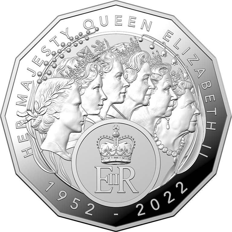 2023 50c Elizabeth Regina Silver Proof Coin