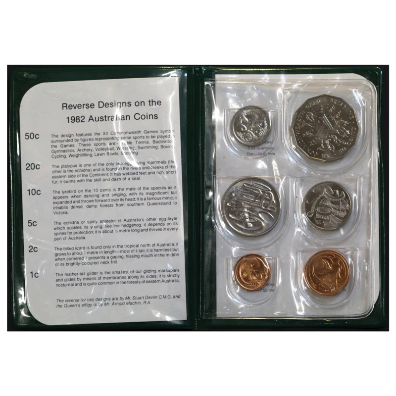 1982 Royal Australian Mint Set Brisbane Commonwealth Games