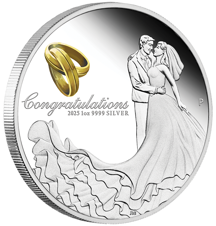 2025 $1 Wedding 1oz Silver Proof Coin
