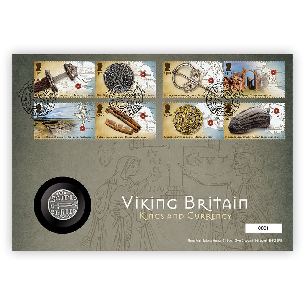 2024 Viking Britain Medal Cover - Replica Viking Coin from York