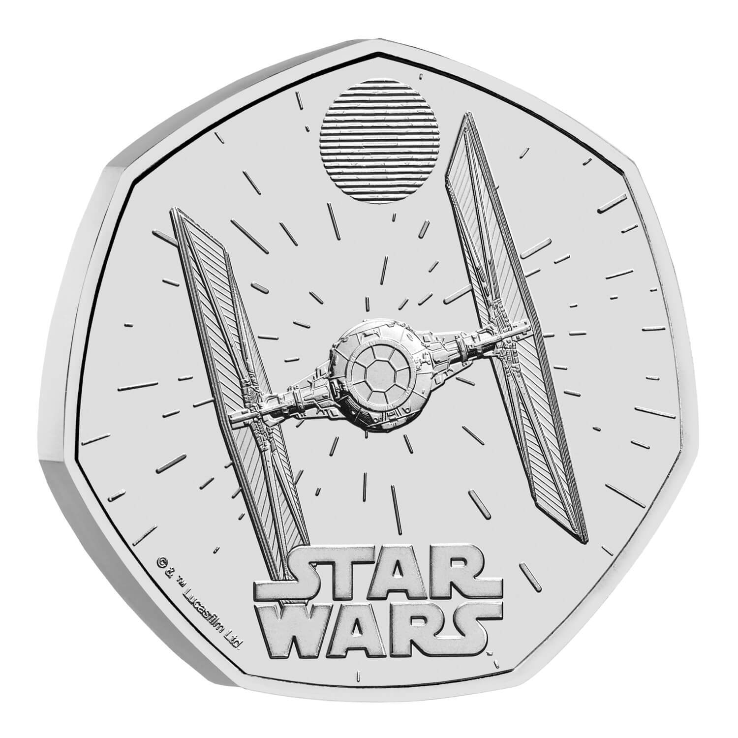 2024 50p Star Wars Tie Fighter BUNC Coin