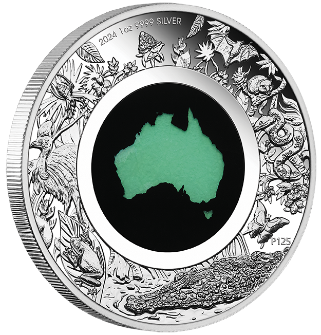 2024 $1 Great Southern Land Chrysoprase 1oz Silver Proof