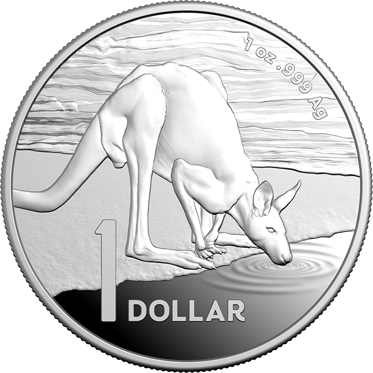 2024 $1 Kangaroo Series Desert Life 1oz Silver Proof