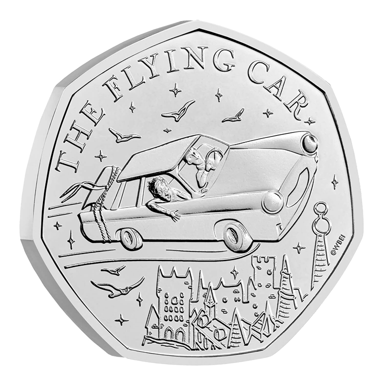2025 50p Harry Potter - The Flying Car BUNC Coin