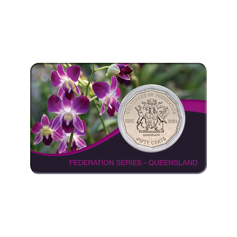 2001 50c Centenary of Federation Queensland Card Pack