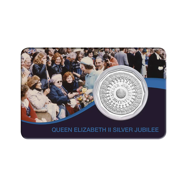 1977 50c Elizabeth II Silver Jubilee Coin Pack