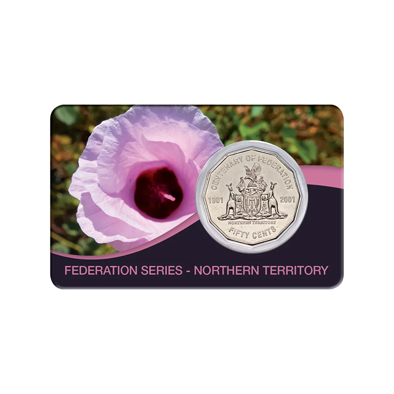 2001 50c Centenary of Federation Northern Territory Card Pack