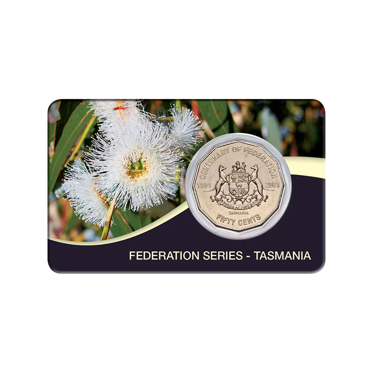 2001 50c Centenary of Federation Tasmania Card Pack