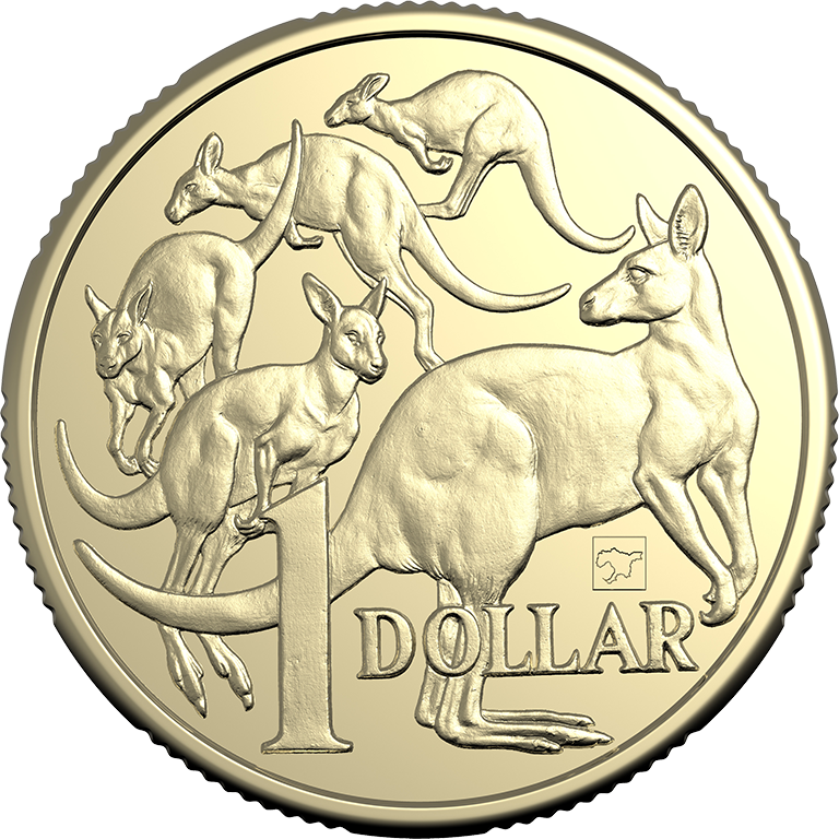 2025 $1 Mob of Roos ANDA Brisbane Money Expo Brisbane Map Privy