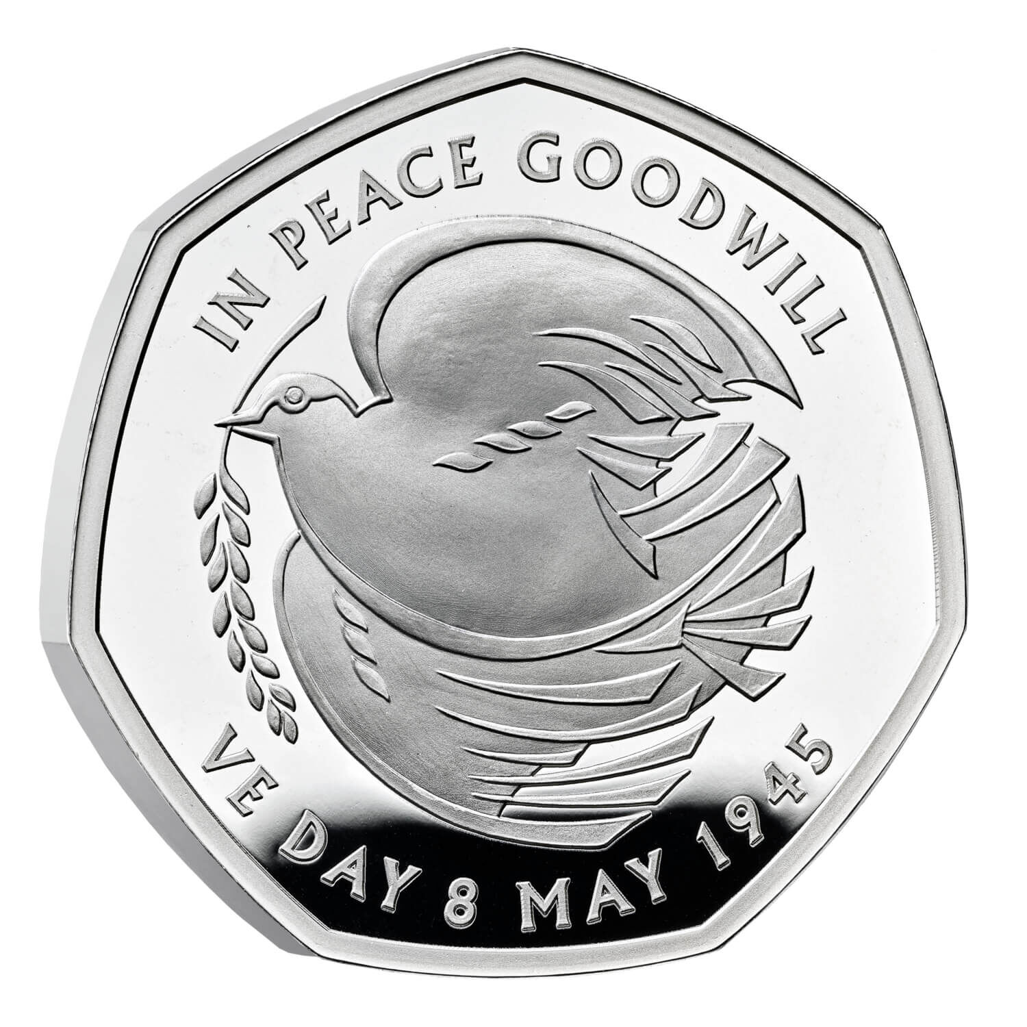 2025 50p 80th Anniversary of VE Day Silver Proof