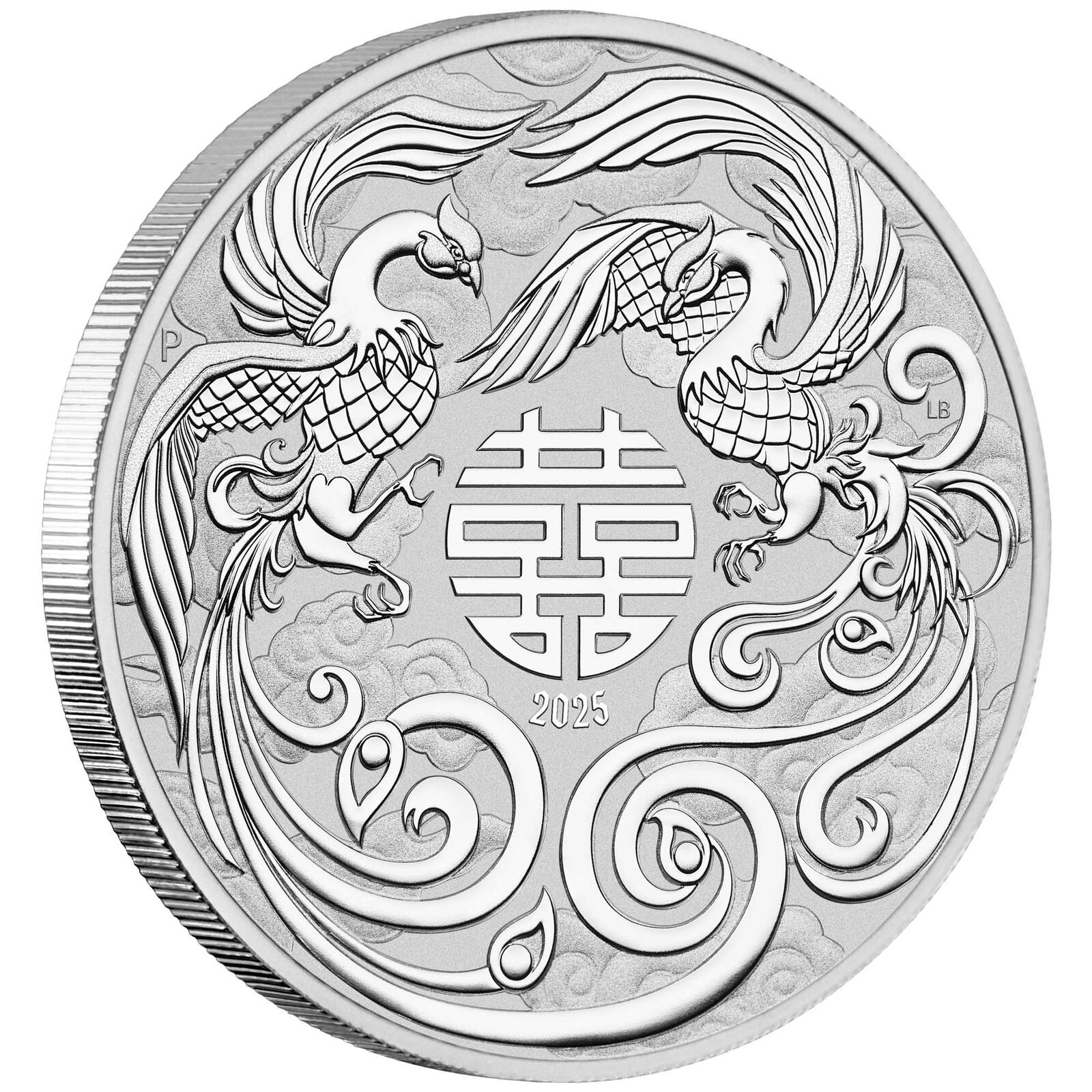 2025 $1 Chinese Myths and Legends Double Phoenix 1oz Silver Bullion Coin