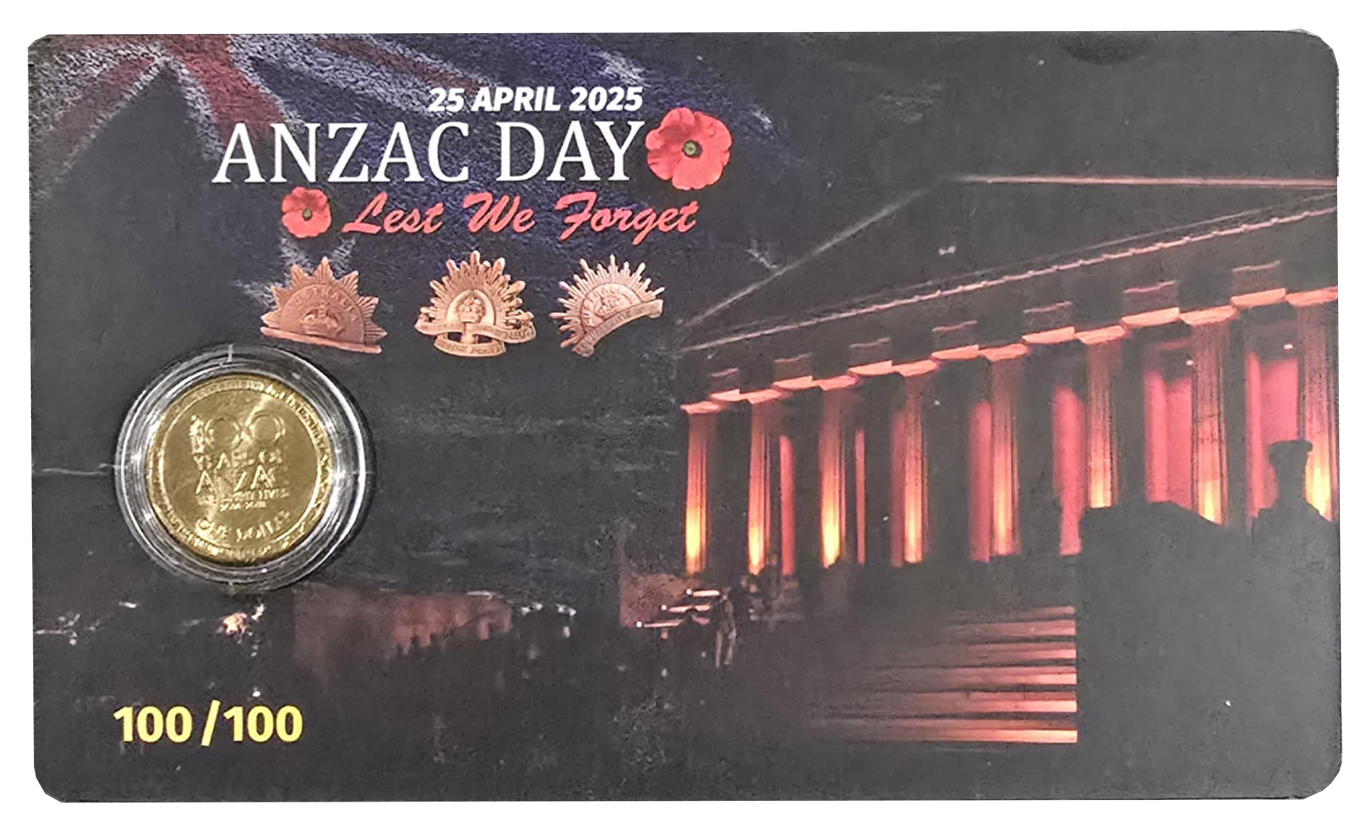 2025 $1 ANZAC Lest We Forget Card