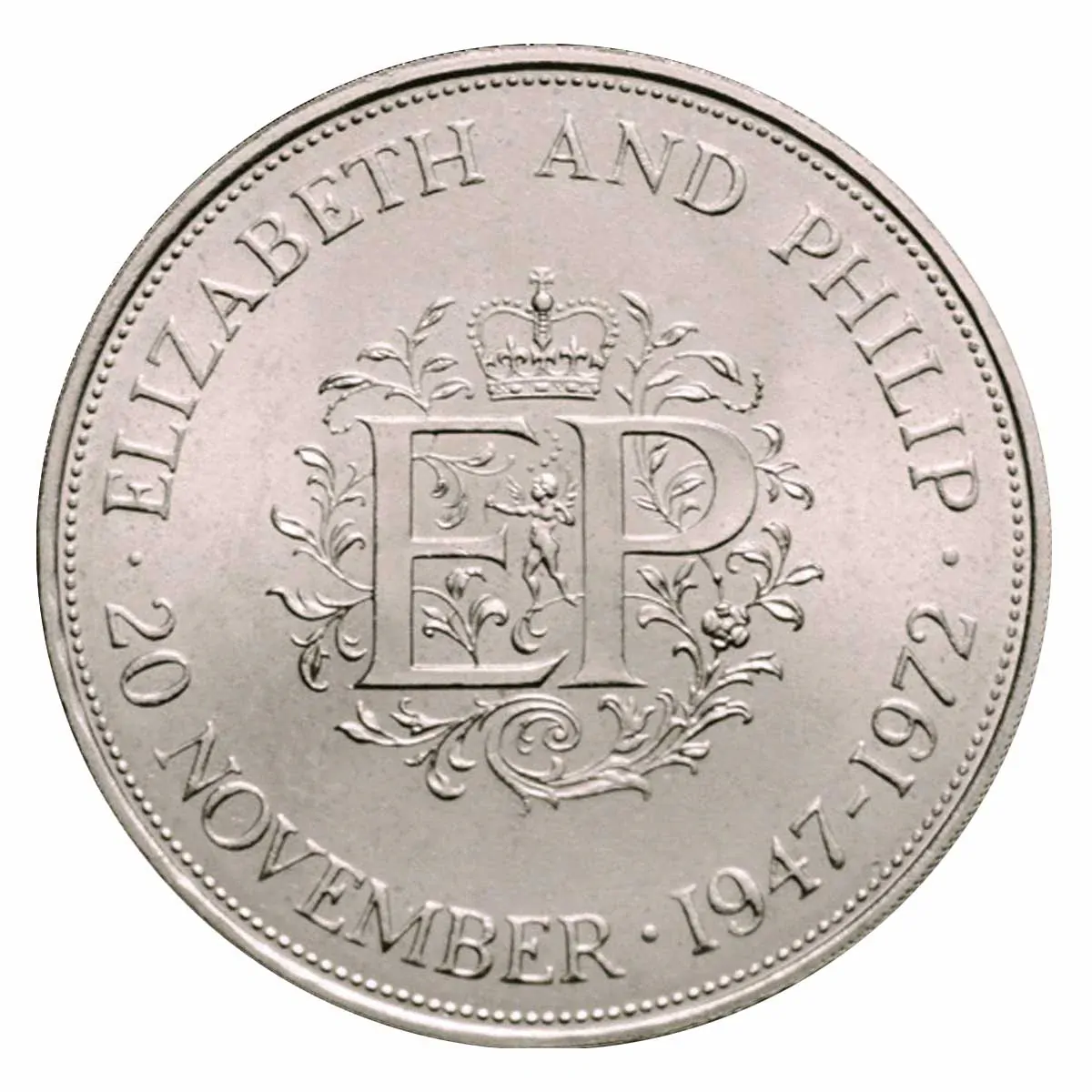 1972 Wedding Silver Jubilee Crown Uncirculated Coin
