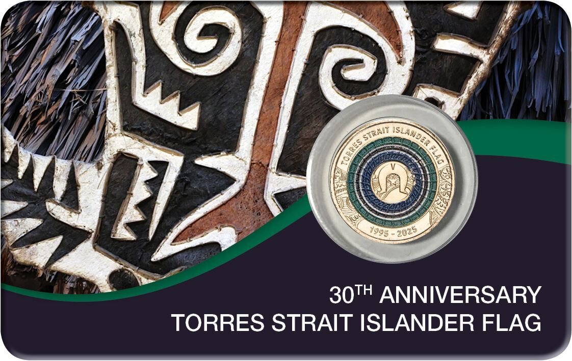2025 $2 30th Anniversary of the Torres Strait Islander Flag Coloured Coin Pack