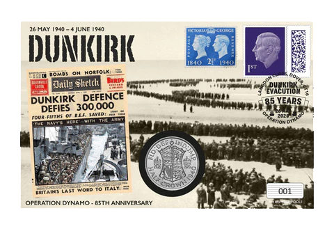 2025 The Dunkirk 85th Anniversary Historic Coin Cover