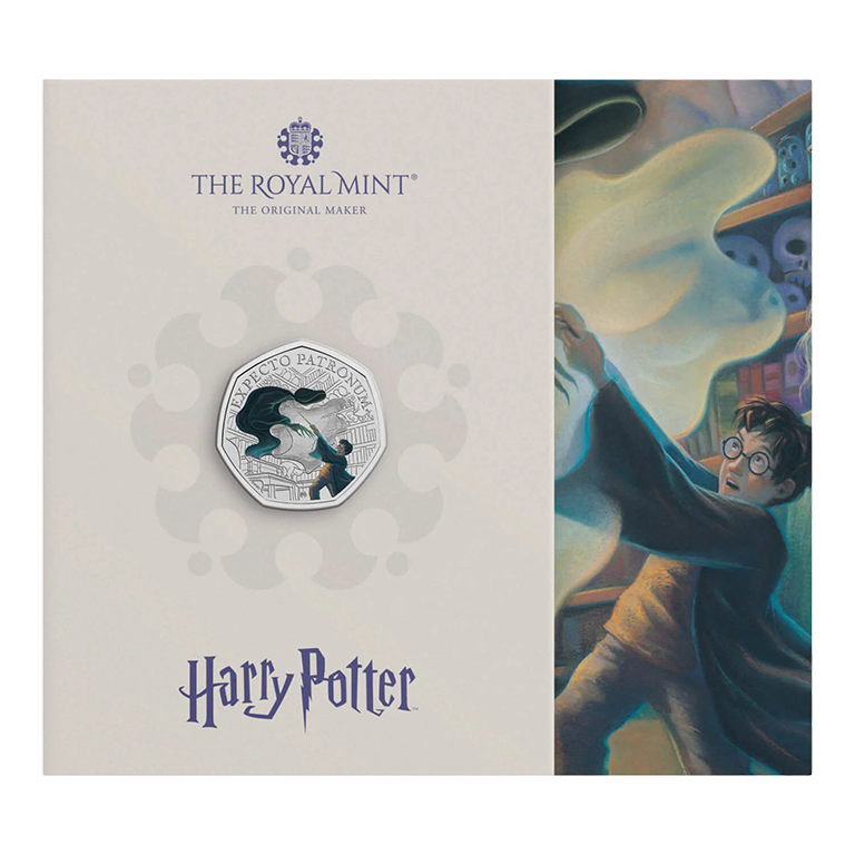 2025 50p Harry Potter - The Patronus Coloured BUNC Coin