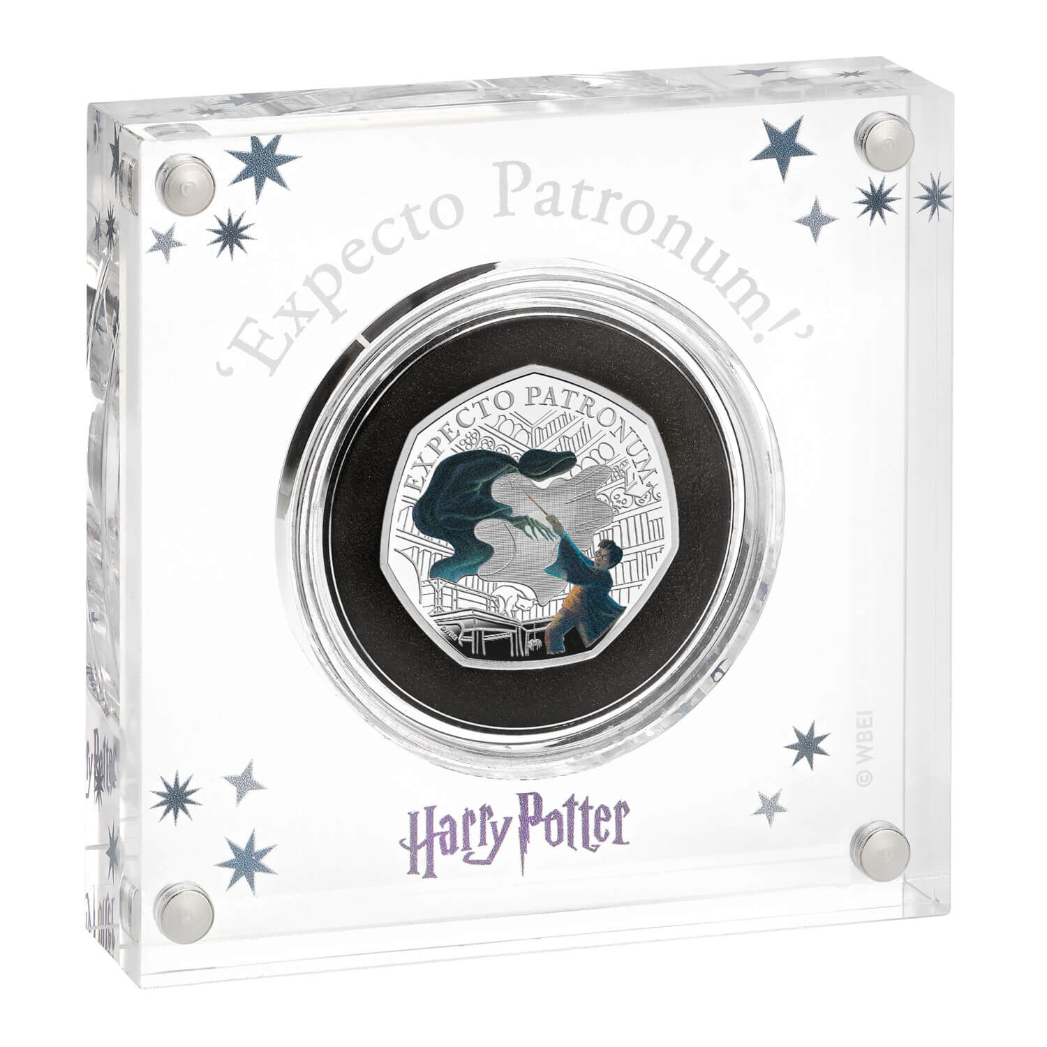 2025 50p Harry Potter - The Patronus Coloured Silver Proof Coin